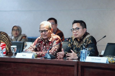 BPKH berkunjung ke Gedung Merah Putih KPK pada Kamis (5/1/2023) untuk melakukan audiensi.