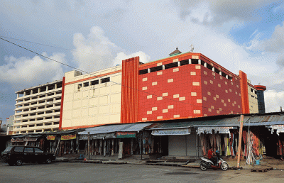 Kawasan bekas kebakaran pedagang Pasar Sentral, Makassar, Minggu (8/1/2023).