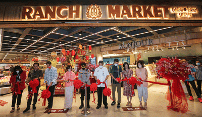 Pembukaan Ranch Market di Liv-ing World Alam Sutera, Tangerang, Rabu (11/1/2023).