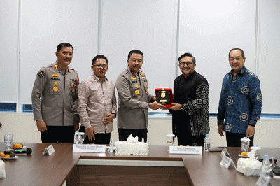 Direktur Corporate Secretary MNC Group Sjafril Nasution menerima kunjungan Wakapolda Lampung Brigjen Pol. Umar Effendi beserta jajaran.