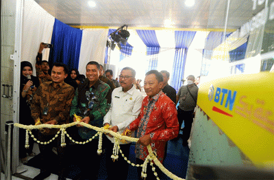 Pembukaan Kantor Cabang Syariah Bank BTN Bandar Lampung di Bandar Lampung, Rabu (18/1/2023).