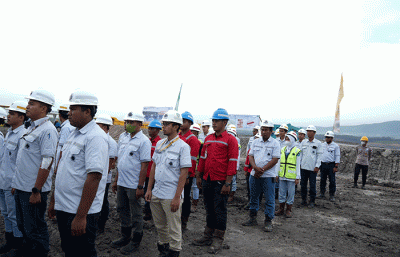 Pemecahan rekor ditandai dengan upacara memperingati Bulan Keselamatan dan Kesehatan Kerja (K3) Nasional Tahun 2023 di PIT Trembesi pada Rabu (18/1/2023).