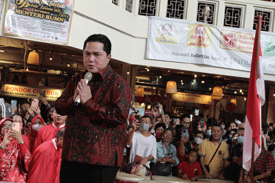 Festival Imlek 2574 Petak Enam dan peresmian kawasan Petak Enam, Jakarta, Minggu (22/1/2023).