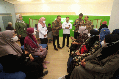 Kegiatan house warming di Kantor Cabang BPJS Ketenagakerjaan Juanda, Jawa Timur, Rabu (25/1/2023).
