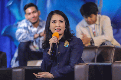 Press Conference & Special Screening Film Kiko In The Deep di Jakarta Aquarium, Jakarta Barat, Kamis (26/1/2023).