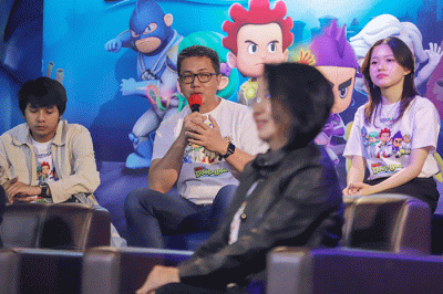 Press Conference & Special Screening Film Kiko In The Deep di Jakarta Aquarium, Jakarta Barat, Kamis (26/1/2023).