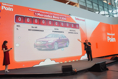 Pengundian Poin Festival Lucky Draw 2022, di Jakarta, Rabu (25/1/2023).