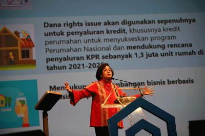 Rapat Kerja Bank BTN Tahun 2023 di Jakarta, Jumat (27/1/2023).