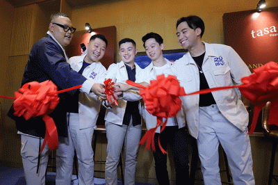 Grand Opening Restoran Rumu Japanese Grill di kawasan Kebayoran Baru, Jakarta Selatan, Senin (30/1/2023).