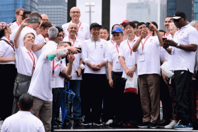 Presiden Joko Widodo menghadiri acara pembukaan (kick-off) keketuaan ASEAN Indonesia 2023 yang dipusatkan di Bundaran Hotel Indonesia (HI).