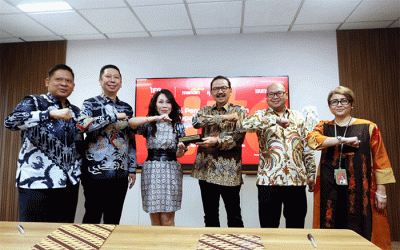 Penandatanganan nota kesepahaman kerja sama strategis di Jakarta, Selasa (31/1/2023).