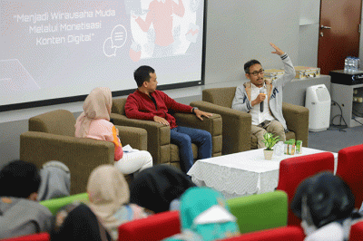 MNC Portal Goes To Campus (MPGTC) di Universitas Pertamina, Jakarta, Selasa (31/1/2023).