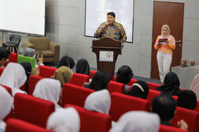 MNC Portal Goes To Campus (MPGTC) di Universitas Pertamina, Jakarta, Selasa (31/1/2023).