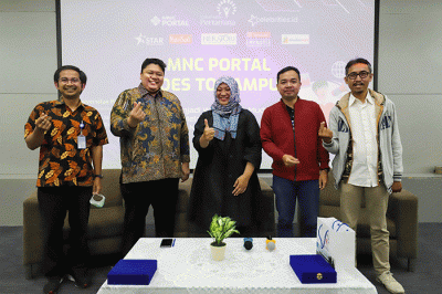 MNC Portal Goes To Campus (MPGTC) di Universitas Pertamina, Jakarta, Selasa (31/1/2023).