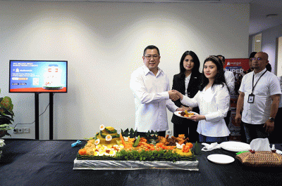 Peresmiaan Kantor AladinMall di MNC Tower, Kebon Sirih, Jakarta, Rabu (1/2/2023).