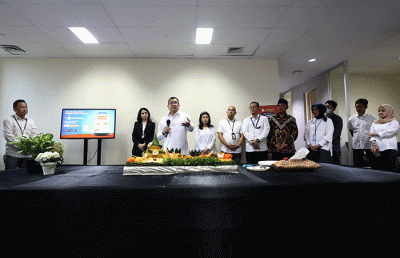 Peresmiaan Kantor AladinMall di MNC Tower, Kebon Sirih, Jakarta, Rabu (1/2/2023).
