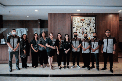 Wakil Menteri Pariwisata dan Ekonomi Kreatif (Wamenparekraf) Angela Tanoesoedibjo melakukan peninjauan di Next Hotel Yogyakarta, Jumat (3/2/2023).