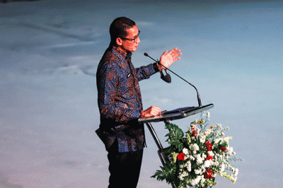 Opening Ceremony ASEAN Tourism Forum (ATF) 2023 di Candi Prambanan, D.I Yogyakarta, Jumat (3/2/2023) malam.