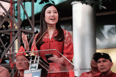 Wakil Menteri Pariwisata dan Ekonomi Kreatif (Wamenparekraf) Angela Tanoesoedibjo mengapresiasi penyelenggaraan peringatan Cap Go Meh 2023 di Bogor, Jawa Barat.