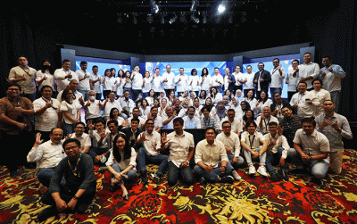 Executive Chairman MNC Group Hary Tanoesoedibjo memberikan arahan dalam kegiatan Workshop Corporate Secretary MNC Group, Selasa (7/2/2023).