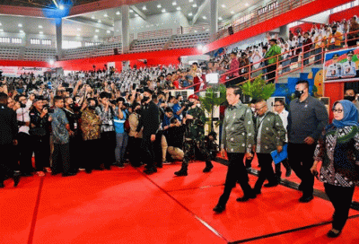 Presiden Joko Widodo menghadiri Puncak Peringatan Hari Pers Nasional (HPN) Tahun 2023 di Gedung Serbaguna Pemerintah Provinsi Sumatra Utara.