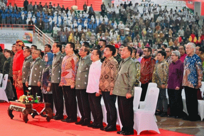 Presiden Joko Widodo menghadiri Puncak Peringatan Hari Pers Nasional (HPN) Tahun 2023 di Gedung Serbaguna Pemerintah Provinsi Sumatra Utara.