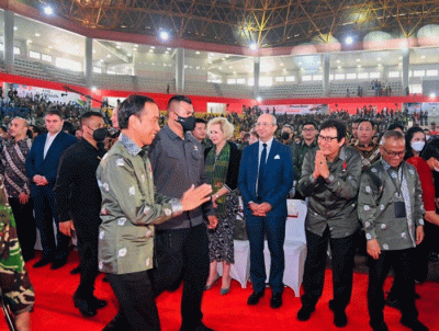 Presiden Joko Widodo menghadiri Puncak Peringatan Hari Pers Nasional (HPN) Tahun 2023 di Gedung Serbaguna Pemerintah Provinsi Sumatra Utara.