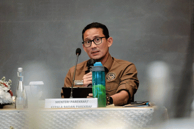 Menparekraf mengatakan salah satu yang menjadi fokus pengembangan yang harus segera dituntaskan adalah lima Destinasi Pariwisata Super Prioritas (DPSP).