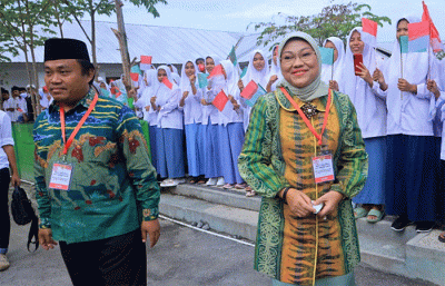Peresmian BLK Komunitas Program Pembangunan Tahun 2022 dan Festival Kemandirian BLK Komunitas, di Yayasan Ponpes Manhalul Ma`arif Darek, Lombok Tengah.