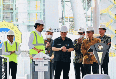 Presiden Joko Widodo meresmikan Pabrik NPK PT Pupuk Iskandar Muda (PIM) yang berada di Kawasan Ekonomi Khusus (KEK) Arun, Kabupaten Aceh Utara.