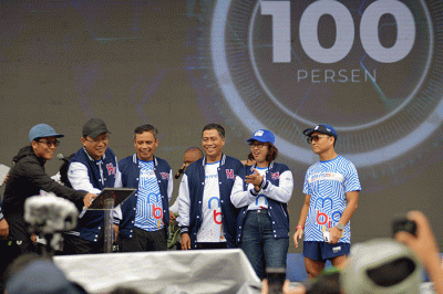 Peluncuran BTN Mobile pada acara BTN Anniversary Festival 2023 yang merupakan rangkaian acara puncak kegiatan HUT Bank BTN ke-73.