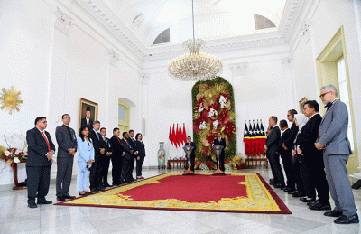 Presiden Joko Widodo menggelar pertemuan bilateral dengan Perdana Menteri (PM) Republik Demokratik Timor Leste, Taur Matan Ruak.