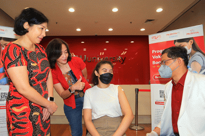 Prudential Indonesia menargetkan pemberian 2.000 dosis vaksin untuk diberikan kepada karyawan.
