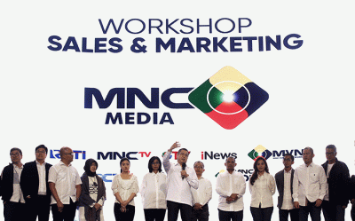 Executive Chairman MNC Group Hary Tanoesoedibjo memberikan arahan dalam acara 