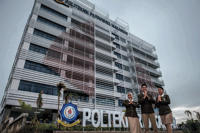 Menparekraf Sandiaga Salahuddin Uno dalam peluncuran program PMB-Poltekpar di sela-sela 