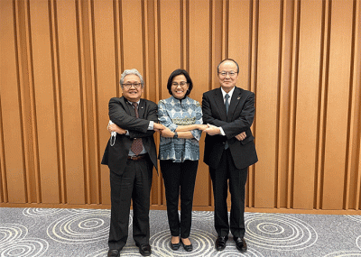 Menteri Keuangan Sri Mulyani melakukan kunjungan kerja ke Tokyo, Jepang pada 13-14 Februari 2023.