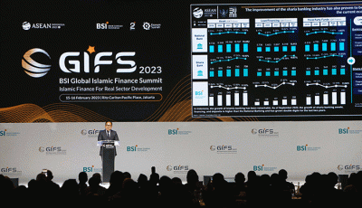 BSI Global Islamic Finance Summit 2023 di Jakarta, Rabu (15/2/2023).