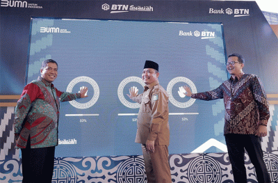 Perayaan Hari Ulang Tahun Unit ke-18 Usaha Syariah BTN (BTN Syariah), di Pontianak, Selasa (14/2/2023).