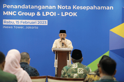Penandatanganan Kerja Sama antara PT MNC Asia Holding Tbk (BHIT atau MNC Group) bersama LPOI dan LPOK.
