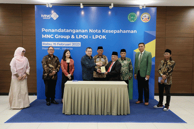 Penandatanganan Kerja Sama antara PT MNC Asia Holding Tbk (BHIT atau MNC Group) bersama LPOI dan LPOK.