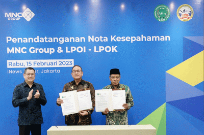 Penandatanganan Kerja Sama antara PT MNC Asia Holding Tbk (BHIT atau MNC Group) bersama LPOI dan LPOK.