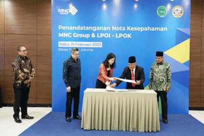 Penandatanganan Kerja Sama antara PT MNC Asia Holding Tbk (BHIT atau MNC Group) bersama LPOI dan LPOK.