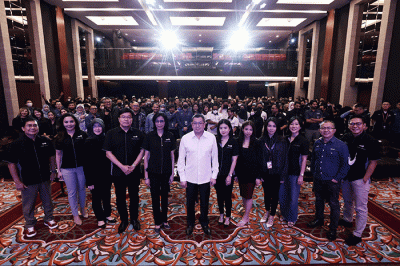 Executive Chairman MNC Group Hary Tanoesoedibjo Memberikan Arahan pada Workshop MDE Group di Jakarta, Kamis (16/2/2023).