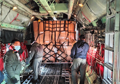 Pemerintah Indonesia dalam hal ini TNI saat ini tengah memperbantukan pesawat angkut Hercules C-130 beserta awak pesawatnya kepada Pemerintah Turki.