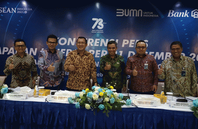 Konferensi Pers Paparan Kinerja per 31 Desember 2022 di Menara BTN, Jakarta, Kamis (16/2/2023).