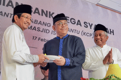 Peresmian Kantor Cabang Pembantu (KCP) BMS Masjid Istiqlal di Jakarta, Jumat (17/2/2023).