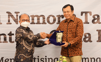 Sekjen Kementerian Ketenagakerjaan, Anwar Sanusi saat menyampaikan sambutan dan membuka acara Pembinaan Komunitas Hukum Kementerian Ketenagakerjaan di Jakarta.