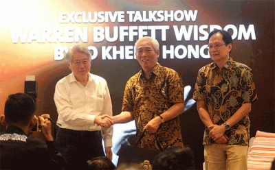 Talkshow “Warren Buffett Wisdom” di Jakarta, Kamis (16/2/2023).