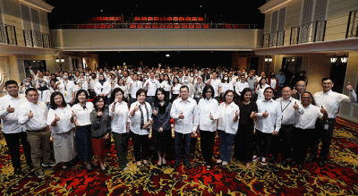 Executive Chairman MNC Group Hary Tanoesoedibjo memberikan arahan di acara Procurement Forum yang digelar di MNC Conference Hall, iNews Tower.
