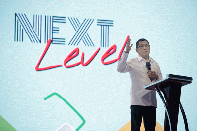 Executive Chairman MNC Group Hary Tanoesoedibjo Memberikan Arahan kepada Programing, Production dan Teknik 4 TV dan Digital.
